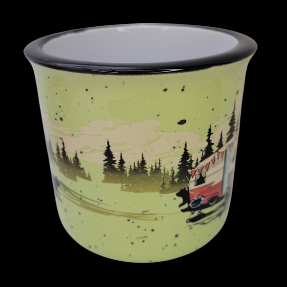 Camp Casual Coffee Mug Wanderlust Green Gift Retro RV Glamping Van Life Camping - Picture 4 of 8